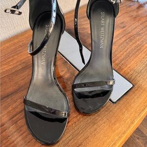 Stuart Weitzman Black Patent Leather Heels